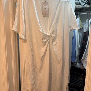 River Island White Short Sleeve womens Tee dress